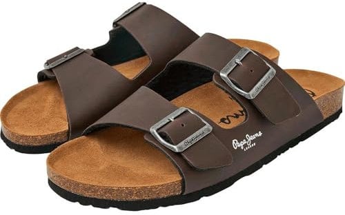 Pepe Jeans Bio M Double Kansas Sandale Homme, Marron (Marron), 6