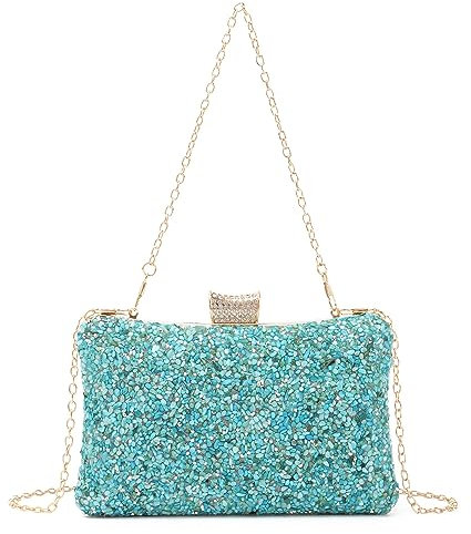 Syrads Vintage Embrague Noche Bolsos Cena Bolsas Damas Pures Boda Fiesta Bolso Monedero,Verde