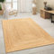 Paco Home Teppich Wohnzimmer Naturfaser Handgearbeitet Jute Meliert Modernes Muster Boho Stil, Grösse:240x340 cm, Farbe:Natur 6