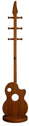 Générique PortemanteauPorte-Manteau Moderne et Créatif en Forme de Guitare Porte-Manteau Étagère en Bois avec 8 Crochets Porte-Manteau pour Manteaux Chapeaux Foulards Vêtements Porte-Manteau (Couleur