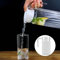 Mélangeur à Vin, Bouteille Rayée Pichet à Jus glacé Pichet à Eau Glacée rayé avec Couvercle pour Bar Maison Bouteilles à Boire Réutilisables rayé Acrylique Transparent pour