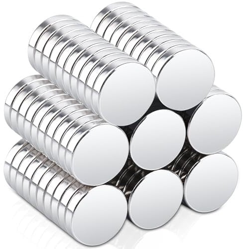 80 Stück Kleine Magnete Stark, 10x2mm Mini Magnete Rund Neodym Magnet Stark, Kleine Magneten Kühlschrank Magnet e für Magnettafel, Whiteboard, Basteln, Karte