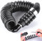 Fhioevt Antivol Casque Moto 150 cm Cable Antivol Petit Antivol Velo Code 4 Chiffres Serrure à Combinaison Cadenas Casque Moto pour Vélos Motos Casques Poussettes Trottinette (Noir)