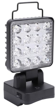 Lampe de Travail LED Portable 1200-1500LM, 3 Vitesses, Sortie USB TYPE C, Projecteur LED sans Fil pour PARKSIDE X20V TEAM, Batterie 20V