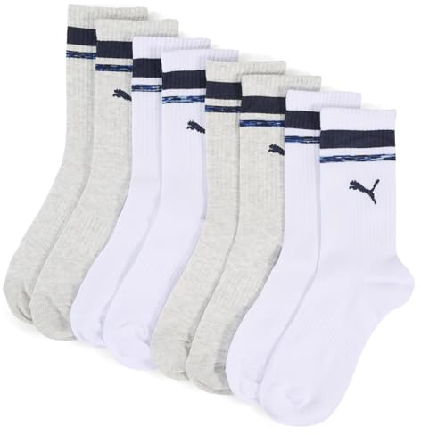 PUMA Jungen Heritage Stripe Crew Socks (4er Pack)
