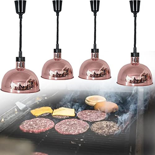 Wärmelampe Lebensmittel 110V/220V kommerzielle Wärmelampe für Lebensmittel Wärmelampe Lebensmittel Wärmelampe zum Aufhängen für Buffet Küche Restaurant Gastronomie Buffet cu