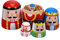 Cabilock 1 Satz Nussknacker Matrjoschka Plüsch Tanzender Weihnachtsmann Matroschka-Puppen Wiedergeborene Puppe Annabelle-Puppe Babypuppe Animierter Weihnachtsmann Waldorfpuppe Holz