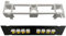 GAOFESA Panneau rack 8 ports pour fibre optique ST montage mural câble Ethernet Keystone RJ45 module coupleur réseau domestique panneau accessoires panneaux panneaux dans montage mural