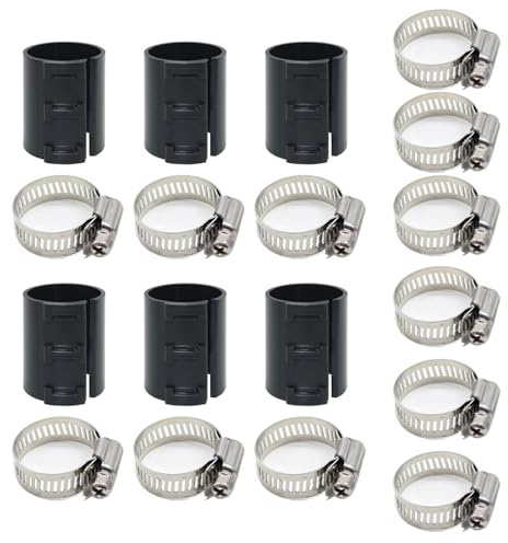 Multipurpose 18pcs Office Chair Cylinder Fixing Set Portable Accessory for Sinking Chairs with Metal Hose Clamps Chair Cylinder Stabilizers