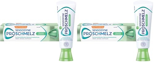 Zahcreme - Sensodyne ProSchmelz Tägliche, 75ml, Zahnpasta für fortschrittlichen Zahnschmelzschutz - Stärkt, schützt, schmeckt (Packung mit 2)
