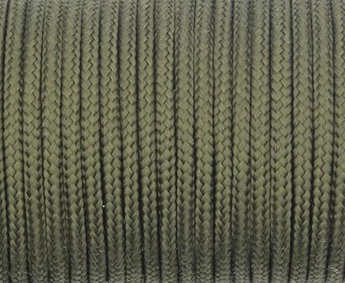 Corda in nylon per paracadute, Corda centrale in Paracord da 2 mm, con supporto singolo, for sopravvivenza, campeggio, arrampicata, 2 mm, verde militare, 15 metri