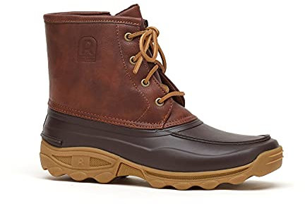 Rouchette Stivali in gomma da uomo Clean North, marrone, 45 EU