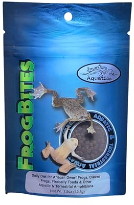 Invert Aquatics Frog Bites - Moist Pellet Sinking Diet for Frogs & Small Amphibians (1.5 oz (42.5g))