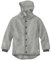 disana WALK-JACKE, 100% Bio-Merinowolle GOTS, IVN Best | mit Kapuze | Baby Kleinkind Kind Unisex | Made in Germany | Grau Gr. 86-92