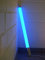Lichtidee 1 x Led Leuchtstab matt Softton blau Dekostab GL mit weißem Kabel und Schalter 60cm IP20 230 Volt