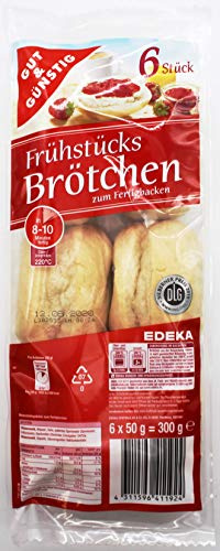 Gut & Günstig Frühstücks Brötchen zum Fertigbacken, 20er Pack (20 x 300g)