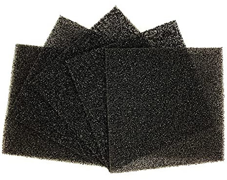 QINIZX 5 Pack Set Löt-Rauch-Absorber Aktivkohlefilter Schwamm Lötzinn Filter Ersatz Rauchfilter DIY Arbeitsventilator für Lötstation (12 x 12 x 0,5 cm)