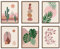 Boho-Raumdekor, Wandkunstdrucke, 20,3 x 25,4 cm, Boho-Poster, moderne Drucke für Wandkunst, Südwestliche Wüste, Schlafzimmerdekoration