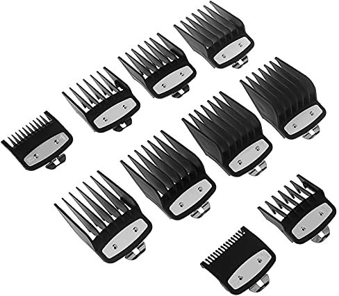 10PCS/Set Trimmer Aufsätze Professionelle Haarschneidemaschine Schneideanleitung Limit Kämme Ersatz Protektoren für Wahl Bartschneider Gesichtshaarschneider Friseursalons