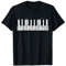 Klaviershirt Skyline - Keyboard-Musik-T-Shirt T-Shirt