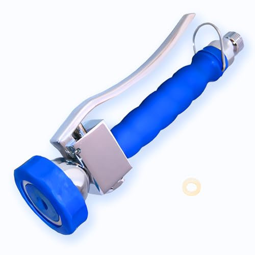 GOLDMAN SERVICE | Grifo alcachofa rociador ducha para cocina industrial para fregadero de hostelería. Repuestos para grifos extensibles pulverizadores de cocinas de restaurantes. (Azul)