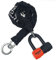 KRASER KR50+120L Motorcycle Chain Lock + Heavy Duty Mini U Disc Lock SRA Approved, Multifunctional Loop, Anti Theft Parking Garage Security Kit for Motorbike Scooter Electric Bicycle,120cm/3.9ft