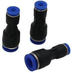 IQS Lot de 3 réducteurs pneumatiques 4-8 mm Diamètre du tuyau 4 et 8 mm Connecteur d'air comprimé