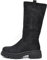 IF FASHION Stivali Stivaletti al Polpaccio Biker Scamosciato Da Donna Platform 6632 Nero N.40