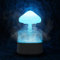 Rain Cloud Humidifier Water Drip with Adjustable LED Lights White Noise Humidification Desk Fountain Bedside Sleeping Relaxing Mood (White)