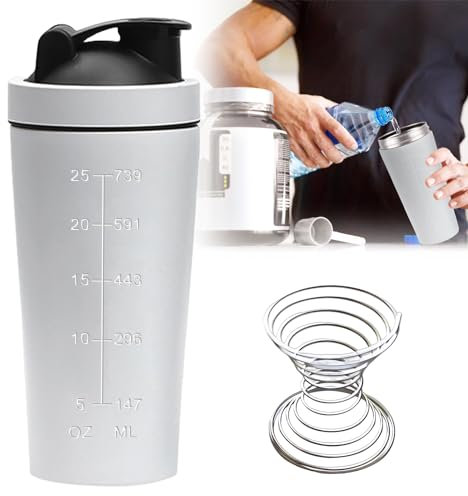 Shaker à protéines en acier inoxydable 750 ml : shaker à protéines, shaker en acier inoxydable, shaker pour le fitness, shaker à protéines, shaker en acier inoxydable pour protéines, régime et fitness