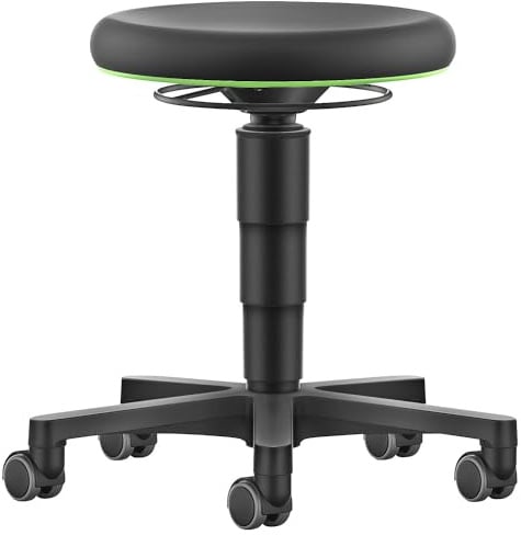 bimos Drehhocker Integralschaum Sitzhöhe 450-650 mm mit Rollen