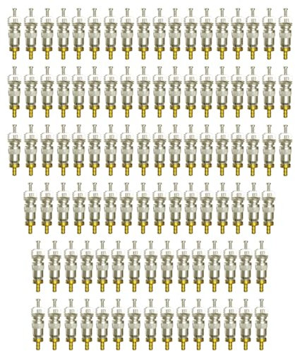 Lot de 100 pièces de valve Schrader en cuivre pour réparation de climatisation domestique