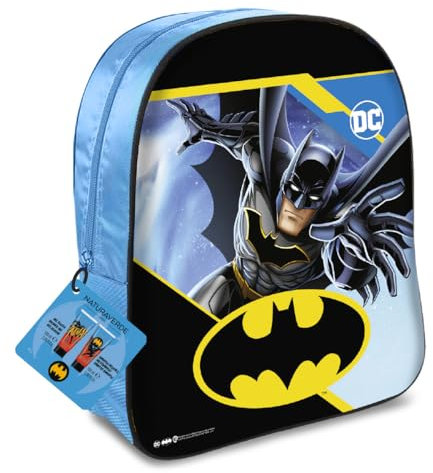 Naturaverde | Kinder – Batman Git Set 2023 „3D-Rucksack“, Geschenkset mit zartem Shampoo 100 ml, Duschgel 100 ml und Rucksack, hergestellt in Italien