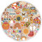 100 Stück Hippie Aufkleber Pack Groovy Boho Hippie Sticker Set wasserdichte Vinyl Sticker für Laptop Kinder Autos Motorrad Fahrrad Skateboard Gepäck Koffer Computer Aufkleber Graffiti Decal
