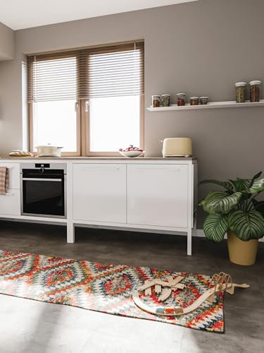 benuta Nest Vintage Teppich Casa - Mehrfarbig 70x240 cm - Teppich für Wohnzimmer, Schlafzimmer und Flur - Pflegeleicht - Fußbodenheizung Geeignet