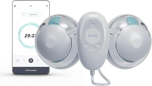 Elvie Stride 2 | Zwei elektrische Milchpumpen – Freihändige Milchpumpe – Tragbare Milchpumpe – Grundausstattung für Neugeborene