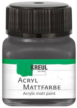 Acryl-Mattfarbe/Bastelfarbe, 20ml, Graphitgrau