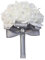 Brautstrauß mit Strass, Hochzeit Blumenstrauß Braut Brautjungfer Brautjungfern Bouquet ø18CM Blumensträusse Hochzeit Künstlich Silk Blume für Hochzeit, Fotoshooting (1-Grau,ø18x24CM)
