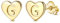 Adramata Buchstaben Ohrringe Silber 925 Damen Herz Ohrringe Mädchen Initialen Buchstaben Ohrstecker Gold/Silver Geschenke für kinder Mädchen,G7
