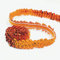 CNFQ 10 yards Elastisches glänzendes Paillettenband Applikation für Hochzeit Kostüm Brautschmuck PVC (orange)