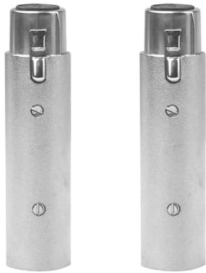 VOANZO Adaptador Midi XLR a DIN de 5 Pines, convertidor DIN Macho de 5 Pines a XLR Macho de 3 Pines para Instrumentos Musicales, Paquete de 2 Cables de conexión Midi para Equipos de Sonido