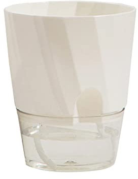 Blumentopf Haken Pflanzer Usambaraveilchen Töpfe Durchsichtiger Kunststoff Automatischer Bewässerungspflanzer Blumentopf Quadratischer Blumentopf Für Alle Zimmerpflanzen Pflanzkübel Rost (A, One Size)