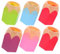 OFFSCH Pencil Pot Storage Classroom 6pcs Pencil Shaped Caddies for Desk Makeup Office Organization