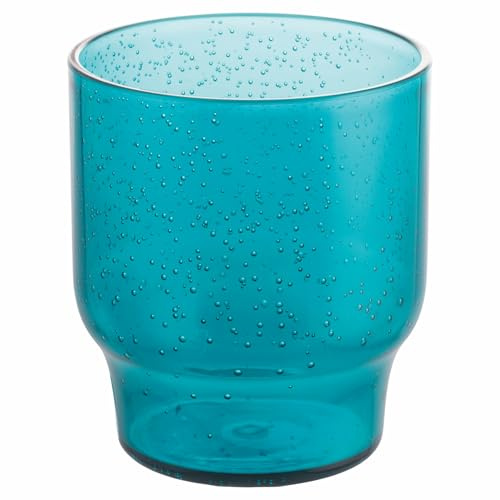 Villa d'Este Home Tivoli 1996 Set mit 6 Wassergläsern, 325 ml, himmelblaue Blasen, aus Kunststoff, für Pool Party, einzigartig