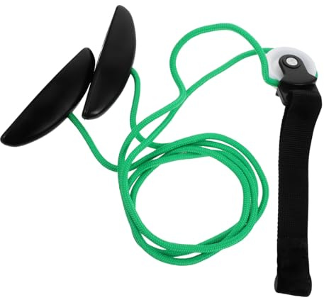 Schulter Kräftigungstrainer mit Seilzug für Arm und Rückenübungen | Grün, Kunststoff und Nylon, Kompakt und Tragbar, Leicht zu Transportieren, mit Rollensystem