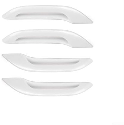 For Tesla Model 3/Y Weather Resistant Door Handle Covers (2017 2022) Stylish Matte Black Appearance (white)