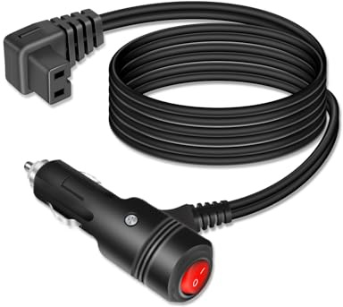 GELRHONR 12V Auto-Kühlbox Kabel 14AWG, Zigarettenanzünder Stecker auf DC 12V Kabel mit Schalter, für Kühlbox, Kühlschränken Wohnmobil & Campingzubehör (1.5M/4.9FT)