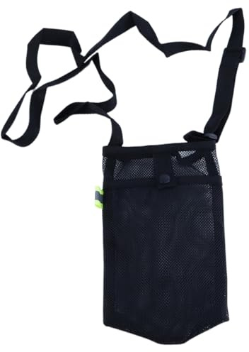 Durlo Lot de 2 porte-bouteilles en maille, porte-bouteilles avec bandoulière réglable, support portable pour l'extérieur, sac à bouteille à suspendre