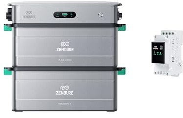 Zendure SolarFlow 2400AC, Gestion de Puissance Couplé IA AC Système, Gestion du Stockage d'Énergie Domestique, Entrée AC 2400W, Sortie 2400W, 2*AB3000X Batterie, Smart 3CT*1