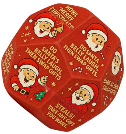 Yhsioaklo Brettspiel Mit Zum Austausch Santa Swap Weihnachten Rollen | Spiele Feiertage Frauen Erwachsene Aktivität Familie Abend Party Feier